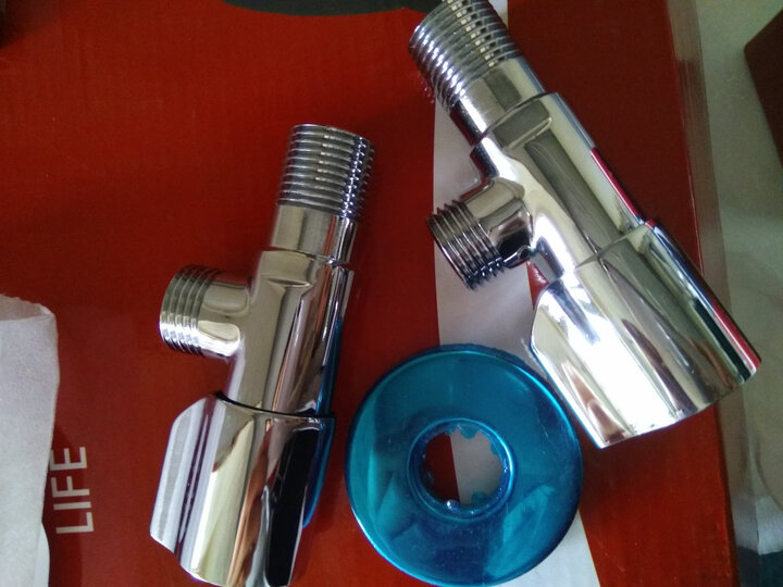 贝乐(ballee) 100632 三角阀两只装 冷热水八字阀 全铜加厚止水阀还行