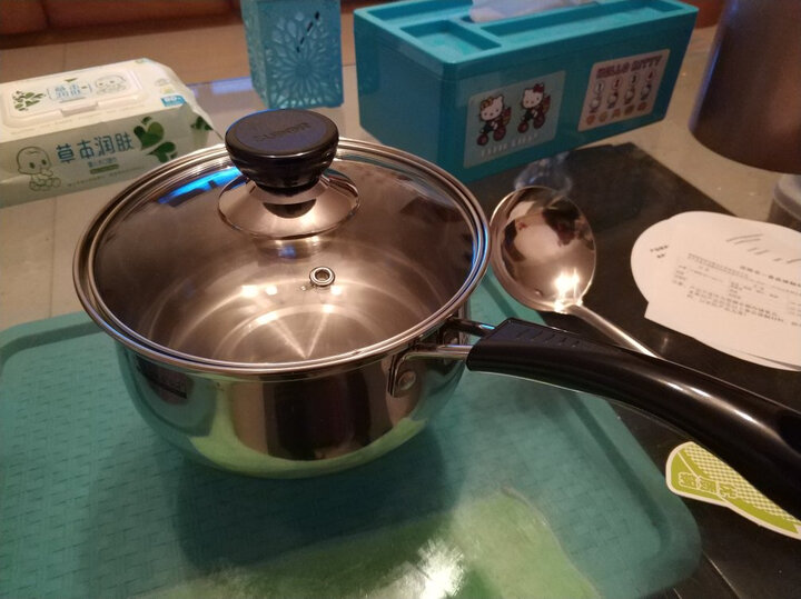 苏泊尔(supor)奶锅304不锈钢16cm小汤锅泡面锅婴儿宝宝辅食锅电磁炉