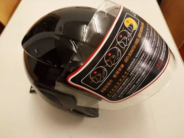 恒驭b302摩托车半盔(黑色)xl 摩托安全帽 防雾防风防雨 保暖头盔:"