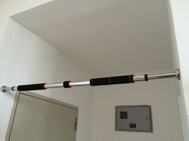 奥齐健身器材 单杠 引体向上室内门上单杠家用 黄色 102-150(适合99