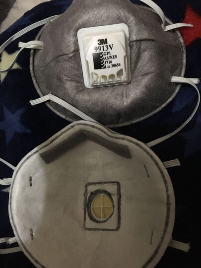 3m 9913v kn90 头带式口罩(2只装)活性炭层 微量有机蒸气异味 防颗粒