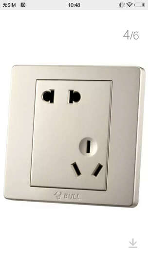 松日一开五孔开关接线图