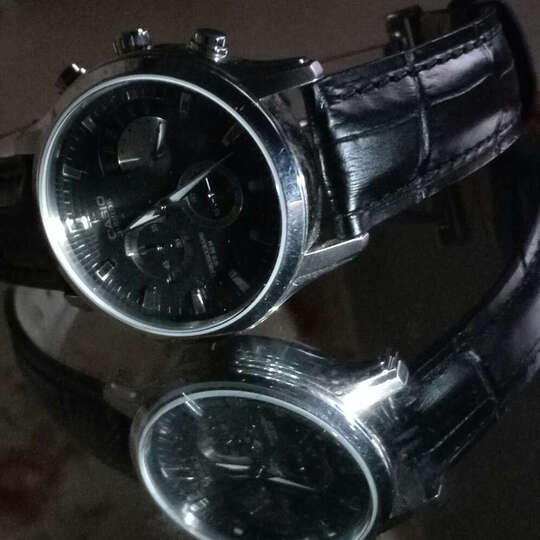 卡西欧(casio)手表 beside系列防水皮带石英男表 bem-501l-7a