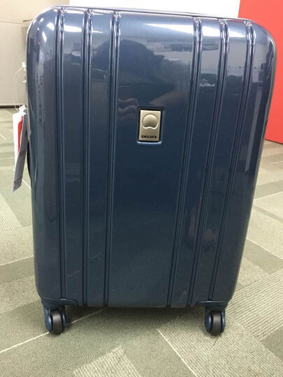 法国大使(delsey)时尚亮面拉杆箱20英寸abs&pc旅行箱可登机行李箱男女