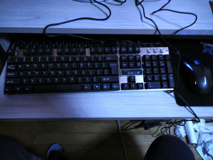 讯拓(sunt)轻装上阵ak39 办公游戏键鼠套件 黑色键盘和鼠标都很好用哦