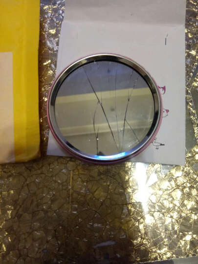 一口米 圆形随身化妆镜 迷你便携卡通小镜子可爱随身镜 圆镜 颜色款式