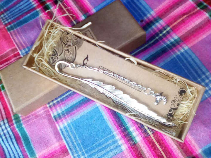 馨颜12星座金属羽毛书签 手工创意复古书签开学毕业生日礼物 天蝎座