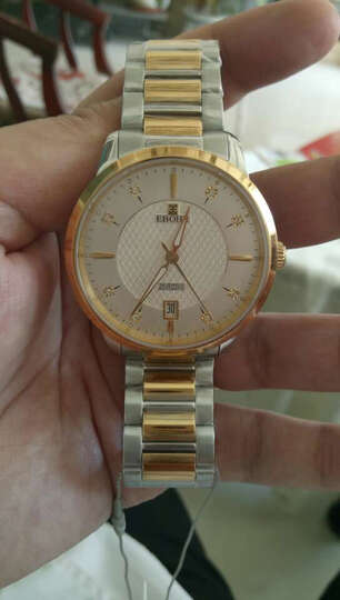 依波(ebohr)手表 都市经典系列钨钢圈黑面钢带机械男表10130216