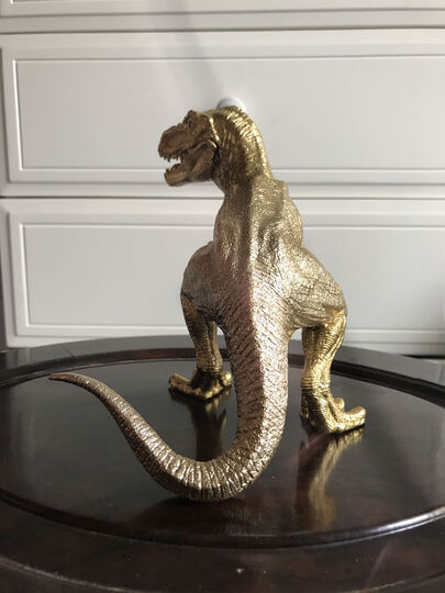 壹盒惊喜黄金霸王龙限定版恐龙模型:"本人是个收集控,恐龙模型见多了.