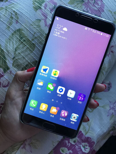 三星galaxy c9 pro(c9000)6gb 64gb 墨玉黑 移动联通电信4g手机 双卡