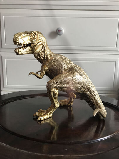 壹盒惊喜黄金霸王龙限定版恐龙模型:"本人是个收集控,恐龙模型见多了.