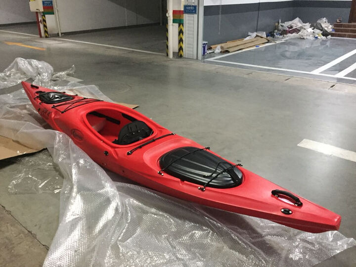 加拿大百途旗下入门系列指南针13单人皮划艇中短途静水艇 红色 晒单图