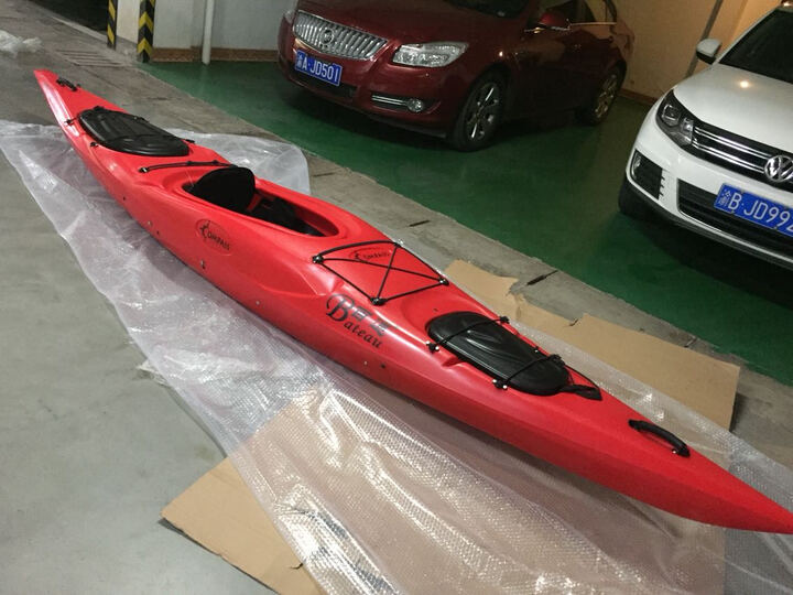 加拿大百途旗下入门系列指南针13单人皮划艇中短途静水艇 红色 晒单图