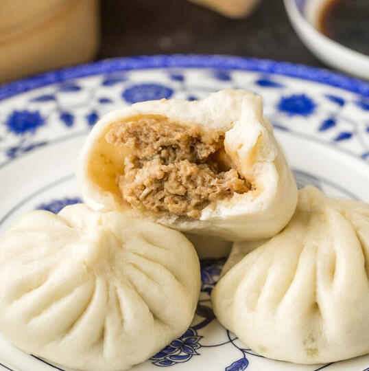 狗不理 手工包子 猪肉口味 420g(12个 早餐 烧烤 包子 新老包装随机