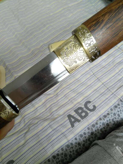 龙泉手工刀剑唐横刀唐剑长刀直刀切刃武术 一体高锰钢高碳钢汉剑 镇宅