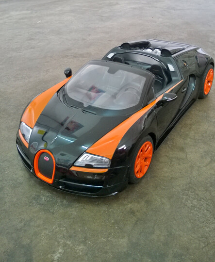 遥控车 1:14布加迪内置usb充电版可漂移跑车男孩儿童玩具车模型70440