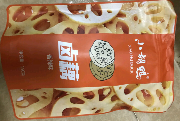 香辣卤味藕片熟食办公室小吃 湖北特产150g味道还不错吃,里面是小包装