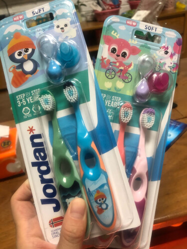 婴童口腔护理使用一个月后分享Jordan牙刷3-5岁双只装怎么样的质量，评测为什么这样？