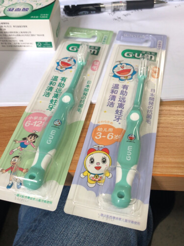【结果震惊】G·U·M日本GUM康齿家 进口哆啦a梦婴幼儿儿童牙刷 呵护幼齿 软毛护齿刷头质量怎么？可靠吗？坑不坑人看完这个评测就知道了！