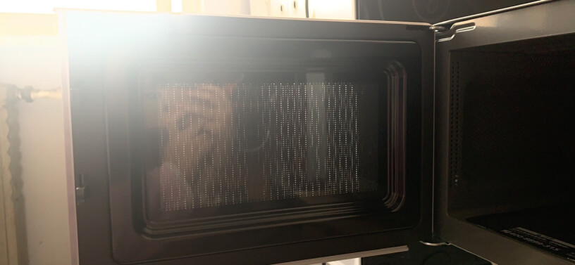 美的快捷家用微波炉平板加热塑料盒能放进去加热么？