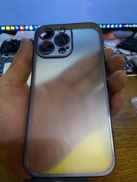 牛膜皇苹果14promax手机壳iPhone14promax手机套保护防摔硅胶全包超薄磨砂电镀鎏金紫新机带起会不会松？