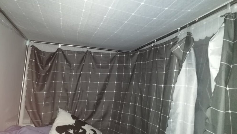 皮尔卡丹宿舍床帘学生蚊帐0.9米床垫长度200，放得下吗？