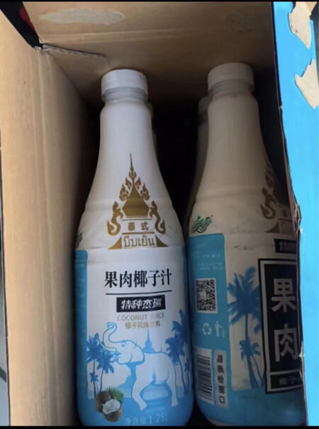 特种杰瑞椰子泡泡果肉汁大瓶装整箱椰汁含量多少？