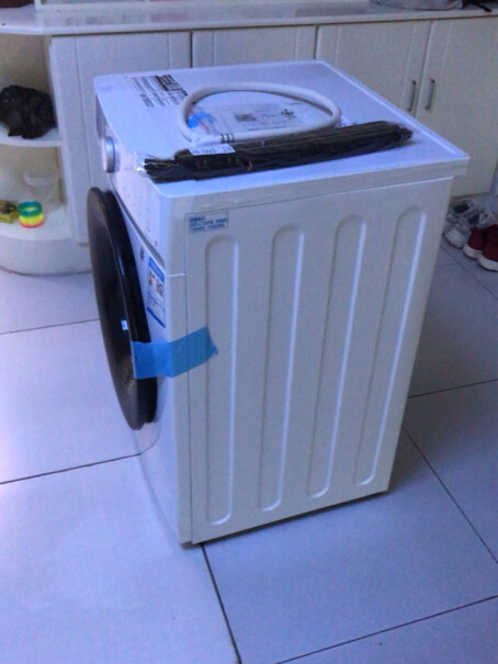 美的京品家电滚筒洗衣机全自动你们有试过洗完了还有泡在洗衣机门口堆着吗？