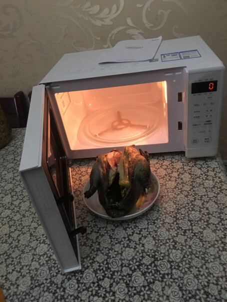 美的快捷家用微波炉平板加热可以加热包子馒头水饺吗？