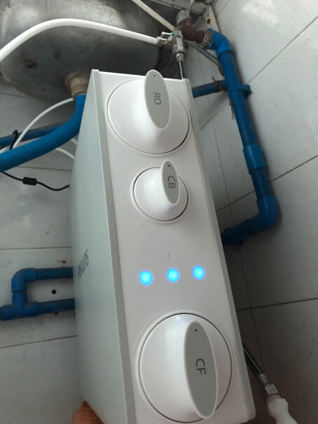 飞利浦小方盒SRO500净水器厨房家用直饮RO反渗透纯水机大家遇到过WiFi指示灯亮红色，一直不出水的情况吗？