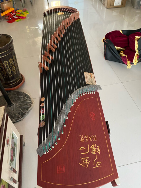 仙声古筝初学者专业演奏考级刻字刻画扬州乐器有多长。1.2米还是1.5米？