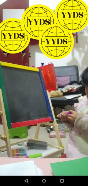 绘画工具实木小学生儿童双面画板画架套装小黑板支架式宝宝画画写字板入手评测到底要不要买！来看下质量评测怎么样吧！