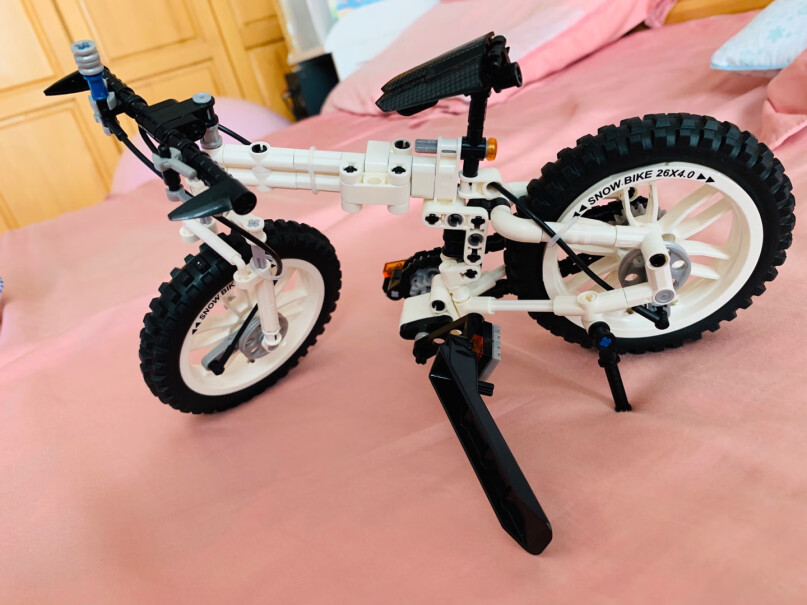 机器人积木科技拼装车模儿童玩具自行车摩托跑车越野车男孩礼物儿童单车质量靠谱吗,评测质量怎么样！