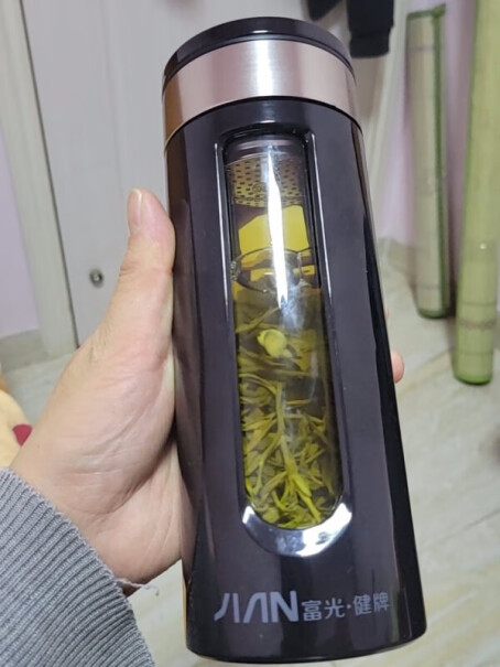 富光570ml水杯玻璃杯便携泡茶双层车载分析怎么样？使用感受！