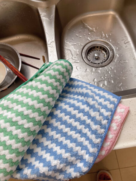 爱整理洗碗布抹布厨房专用家务清洁布毛巾擦桌子吸水不掉毛不沾油易清洗分析怎么样？真实测评质量优劣！