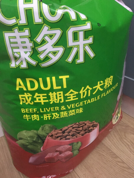 康多乐狗粮成犬1.5kg牛肉蔬菜味全价犬粮小柴可以吃吗？
