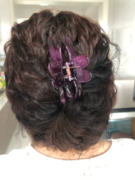 张太太盘发抓夹买紫色的能赠孔雀兰吗？
