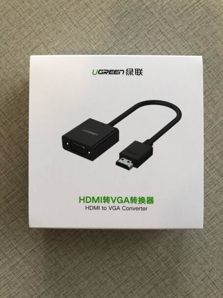 绿联HDMI转VGA适配器黑色连了投影没声音？