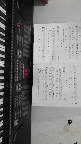 美科MK-97561键钢琴键多功能智能电子琴儿童初学乐器键盘贴怎么贴？