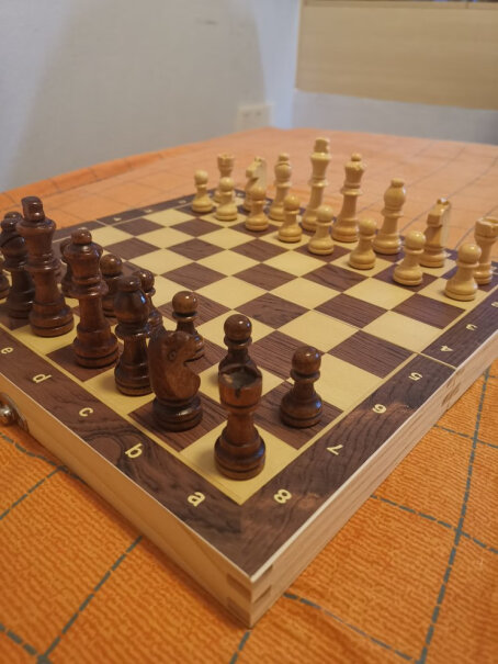 奇享橙国际象棋木质可折叠原木会不会会不会掉漆？