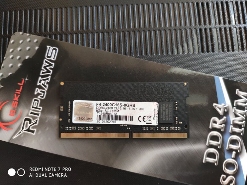 芝奇8GB DDR4 3200笔记本内存条戴尔g3能不能上此条呀兼不兼容呀？