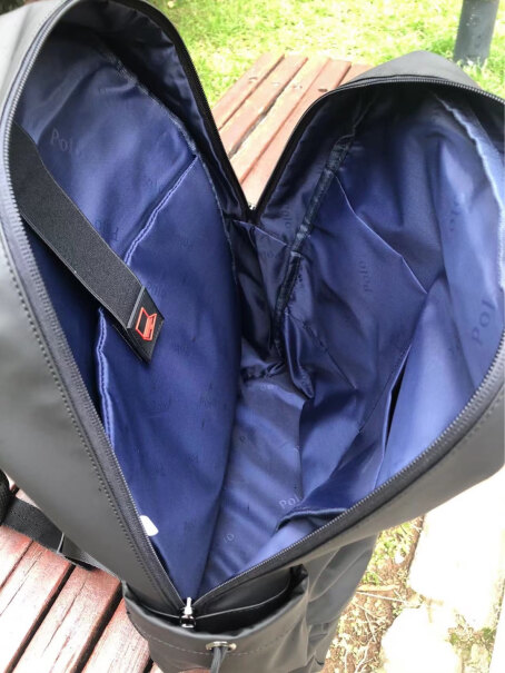 POLO双肩包男士时尚这个侧边袋有多深？