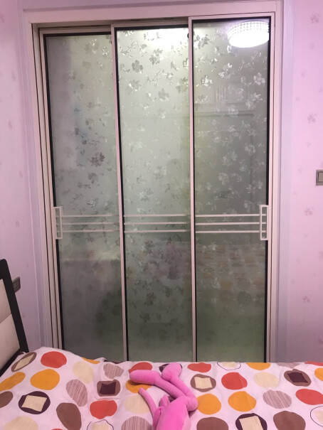 FOOJO印花磨砂玻璃贴透光不透明窗花玻璃贴磨砂玻璃能贴上吗？