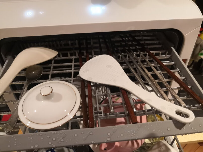 布谷家用台式洗碗机4-6套台式免安装活氧清洗智能解冻能洗干净吗？