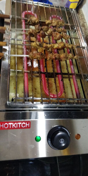 hotkitch电烧烤炉家用无烟电烤炉这个容易坏吗？温度可以调节吗？旁边是不是不锈钢？