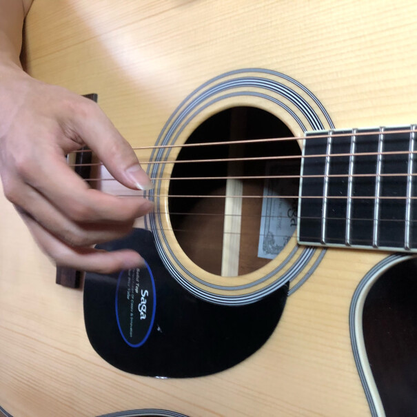 吉他萨伽SAGA单板民谣吉他面单木吉他入门初学者乐器使用良心测评分享,到底是不是智商税！