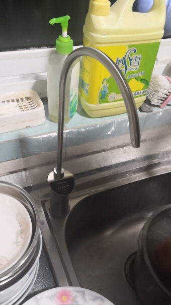 飞利浦小方盒SRO500净水器厨房家用直饮RO反渗透纯水机可以不用電控水龍頭嗎？