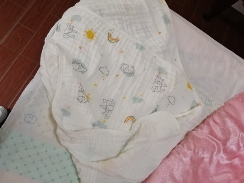 婴童浴巾-浴衣迪士尼宝宝6层纯棉婴儿纱布浴巾使用感受,真实测评质量优劣！