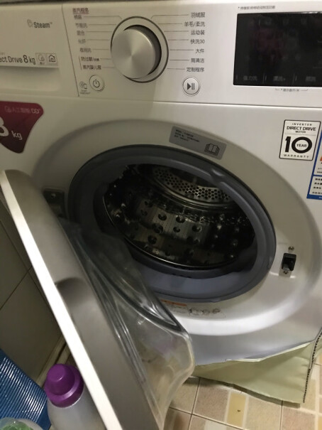 LG8公斤滚筒洗衣机全自动这一款有蒸汽洗吗？