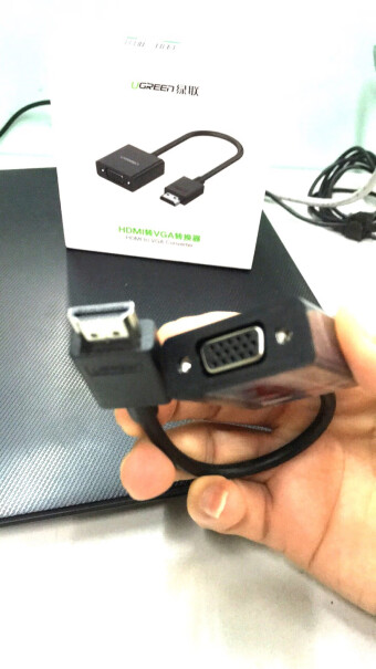绿联HDMI转VGA适配器黑色接上显示器提示输入不支持怎么回事？